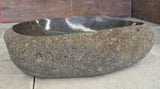Handmade Natural Oval River Stone  Bathroom Basin  RVM 2409074