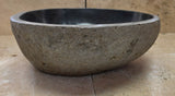 Handmade Natural Oval River Stone  Bathroom Basin  RM 2409110