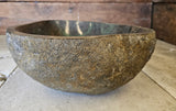 Handmade Natural Oval River Stone  Bathroom Basin  RM 2409140