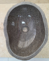 Handmade Natural Oval River Stone  Bathroom Basin  RS 25072013
