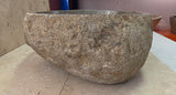 Handmade Natural Oval River Stone  Bathroom Basin  RM 25072016