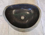 Handmade Natural Oval River Stone  Bathroom Basin  RVM 2409037