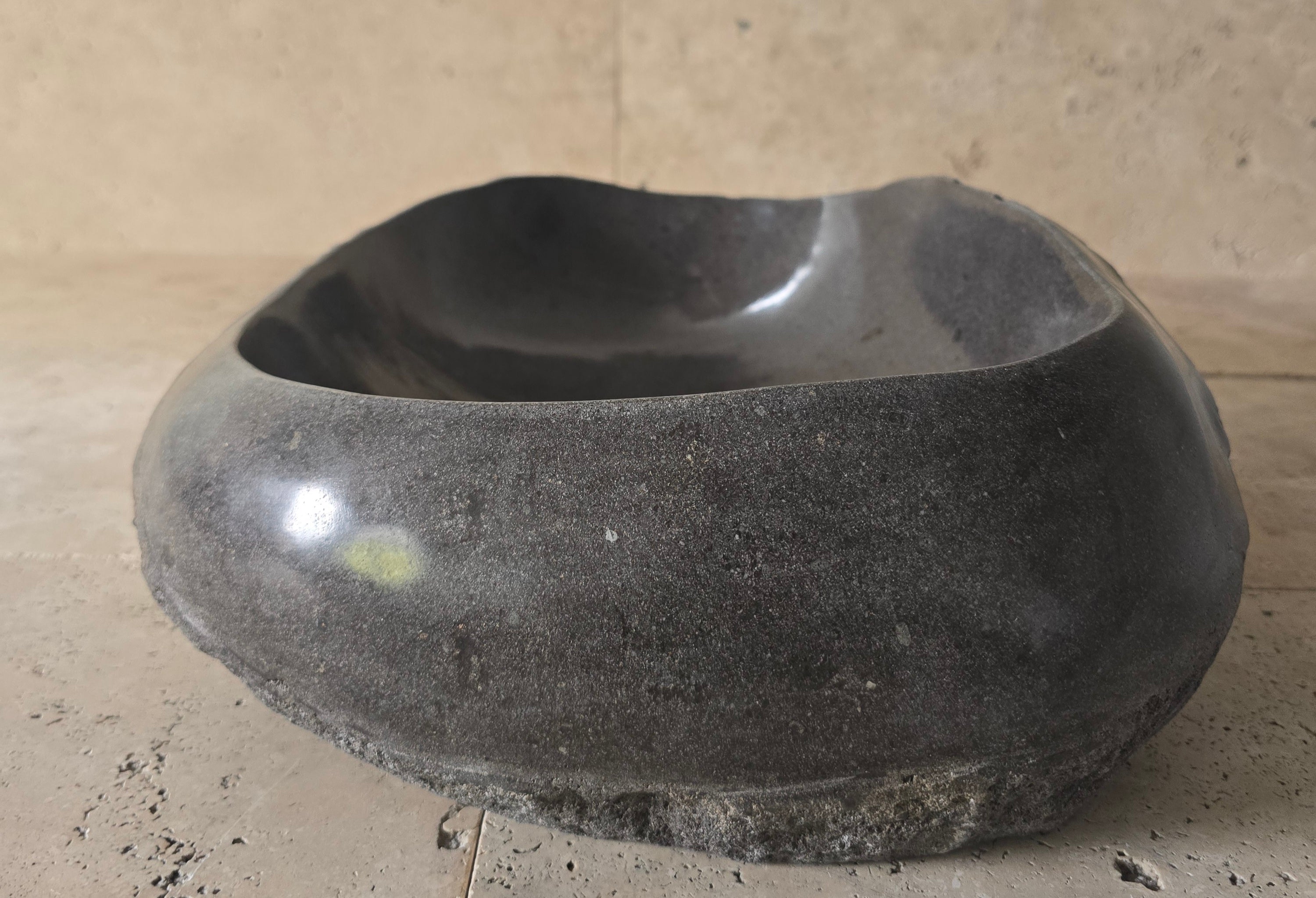 Handmade Natural Oval River Stone  Bathroom Basin  PHM 240925