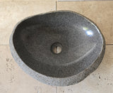 Handmade Natural Oval River Stone  Bathroom Basin  RVM 2409087