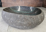 Handmade Natural Oval River Stone  Bathroom Basin  RS 2409073