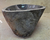 Handmade Natural Oval River Stone  Bathroom Basin  RM 25072096