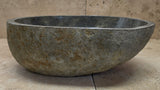 Handmade Natural Oval River Stone  Bathroom Basin  RM 2409145