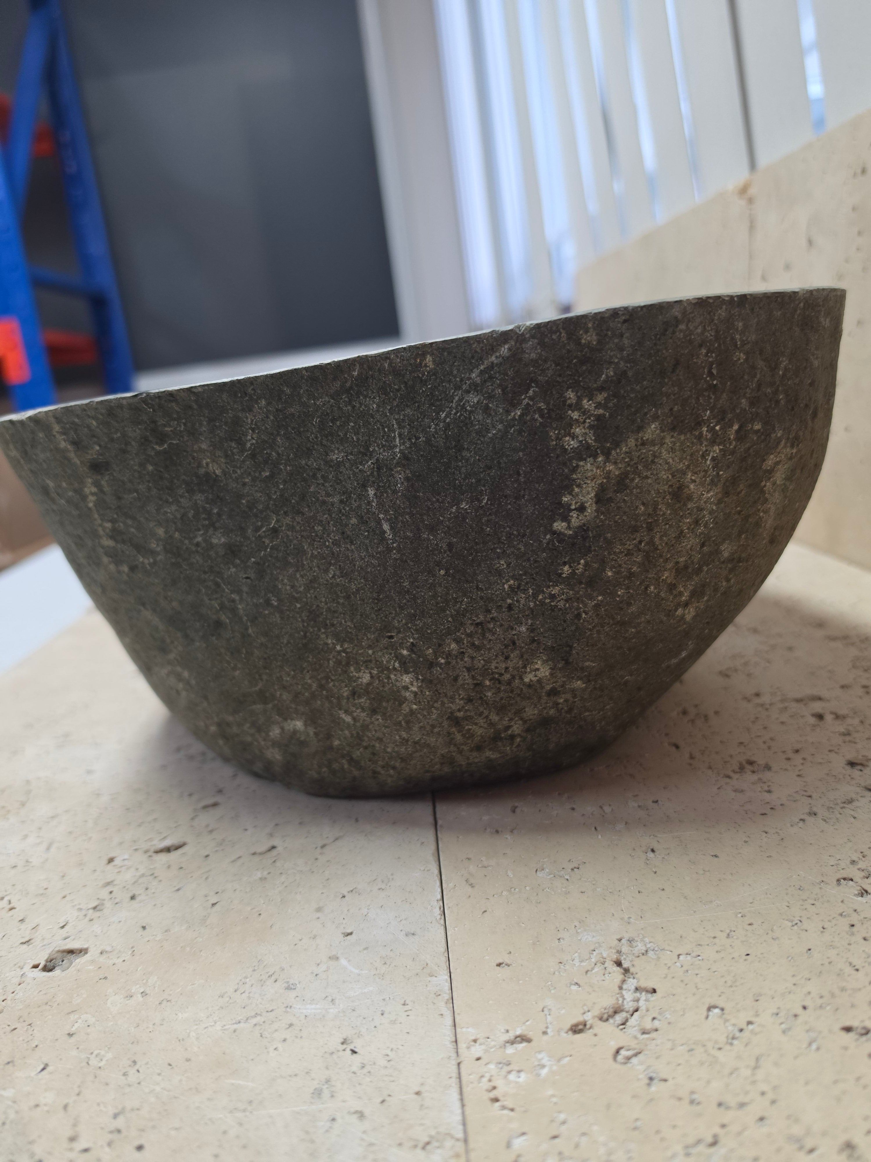 Handmade Natural Oval River Stone  Bathroom Basin TWIN SETS A & B RM 25072020