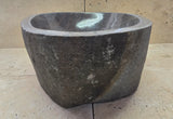 Handmade Natural Oval River Stone  Bathroom Basin  RM 2409102