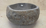 Handmade Natural Oval River Stone  Bathroom Basin  RM 25072071