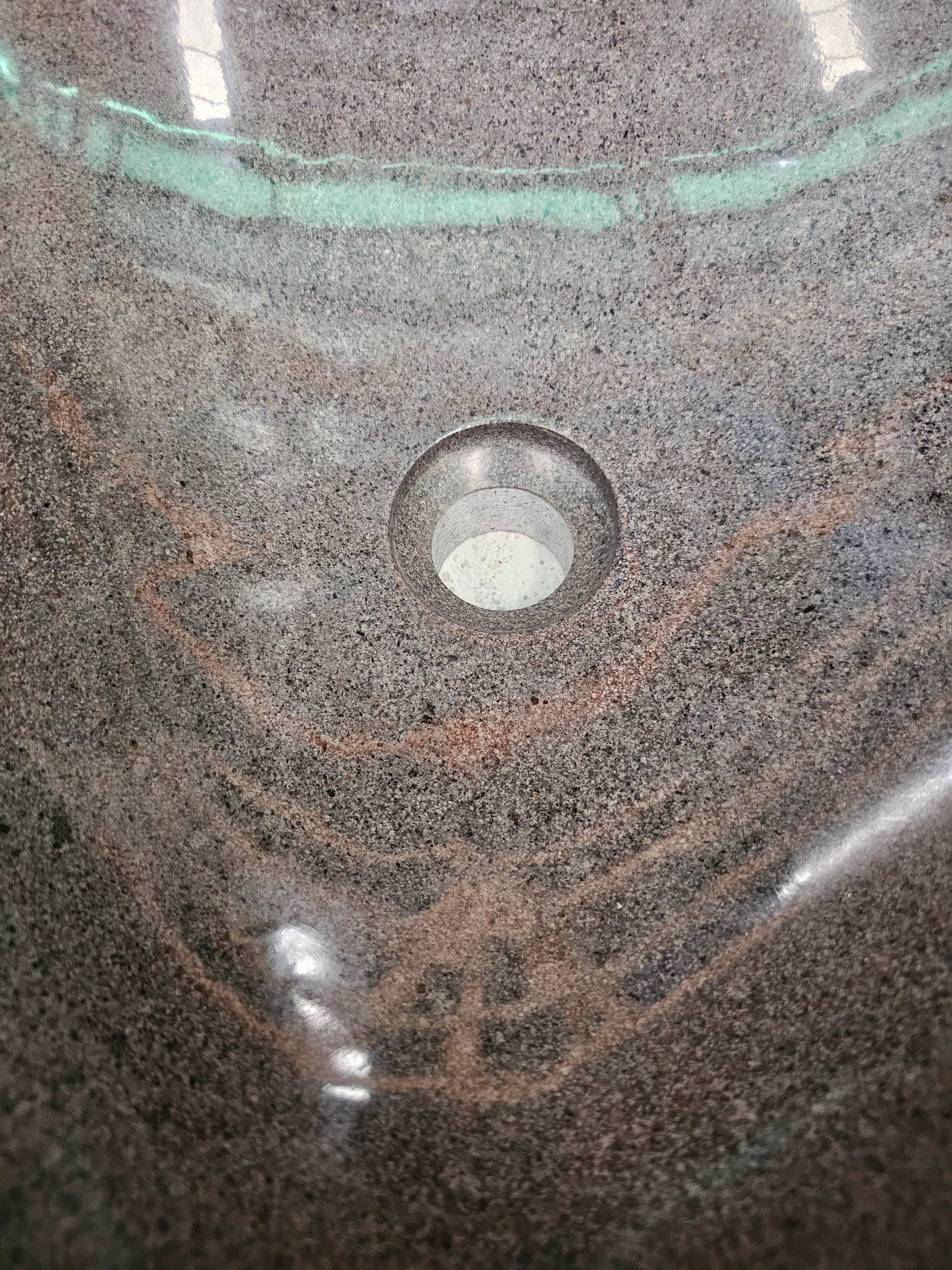 Handmade Natural Oval River Stone  Bathroom Basin  RM 2409053