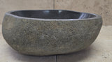 Handmade Natural Oval River Stone  Bathroom Basin  RS 2409017