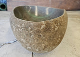 Handmade Natural Oval River Stone  Bathroom Basin  RVS 2409016
