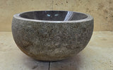 Handmade Natural Oval River Stone  Bathroom Basin  RS 2409120