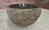 Handmade Natural Oval River Stone  Bathroom Basin  RL 240952