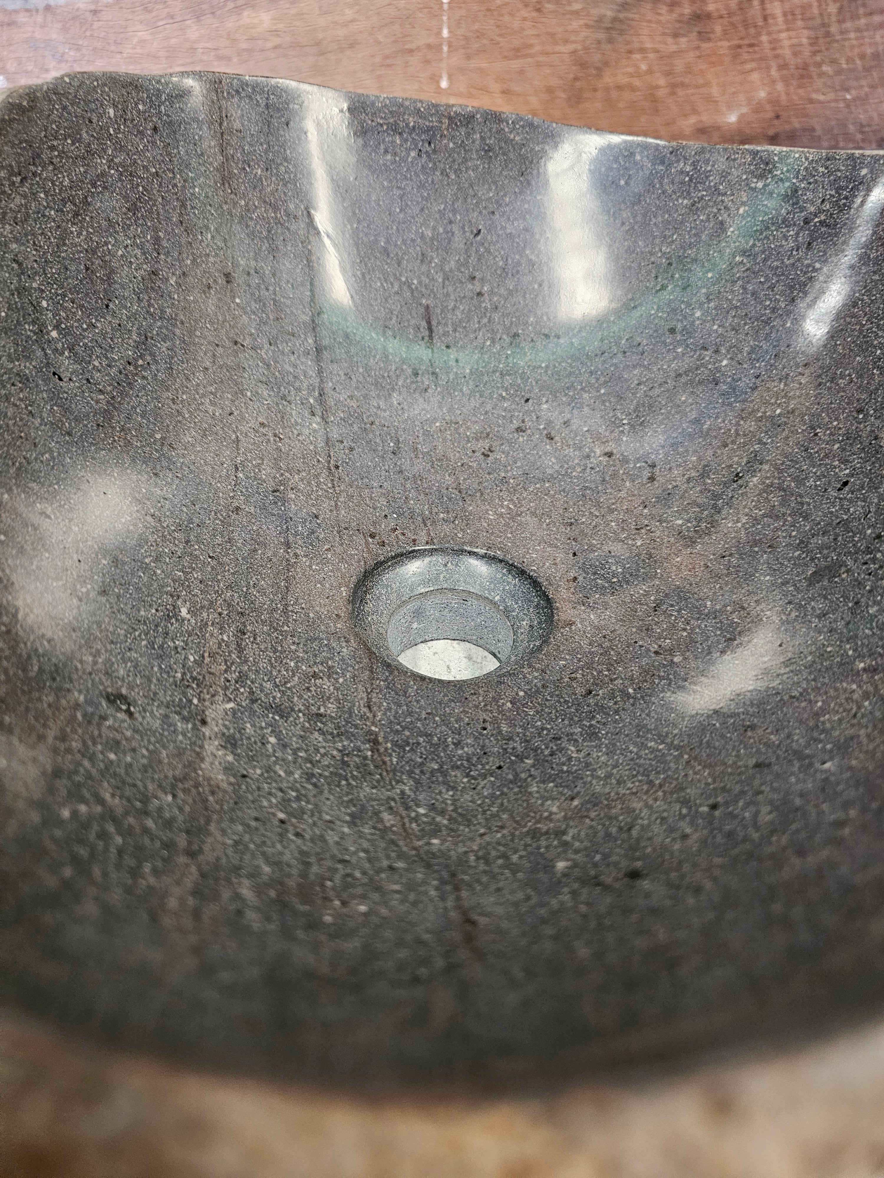 Handmade Natural Oval River Stone  Bathroom Basin  RM 2409022