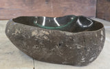Handmade Natural Oval River Stone  Bathroom Basin  RVS 2409056