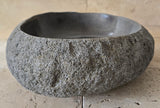 Handmade Natural Oval River Stone  Bathroom Basin  RVM 2409084