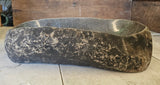 Handmade Natural Oval River Stone  Bathroom Basin  RVL 240943