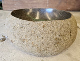 Handmade Natural Oval River Stone  Bathroom Basin  RVS 2409004