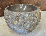 Handmade Natural Oval River Stone  Bathroom Basin  RS 2409089