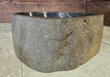 Handmade Natural Oval River Stone  Bathroom Basin  RS 2409013