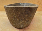 Handmade Natural Oval River Stone  Bathroom Basin  RL 25072026