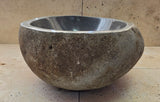 Handmade Natural Oval River Stone  Bathroom Basin  RS 2409131