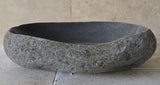 Handmade Natural Oval River Stone  Bathroom Basin  RVM 2409091