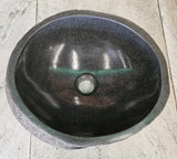 Handmade Natural Oval River Stone  Bathroom Basin  RS 24090113