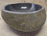 Handmade Natural Oval River Stone  Bathroom Basin  RS 2409017