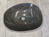 Handmade Natural Oval River Stone  Bathroom Basin  RVS 2409031