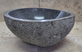 Handmade Natural Oval River Stone  Bathroom Basin  RS 2409004