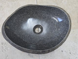 Handmade Natural Oval River Stone  Bathroom Basin  RVM 2409027