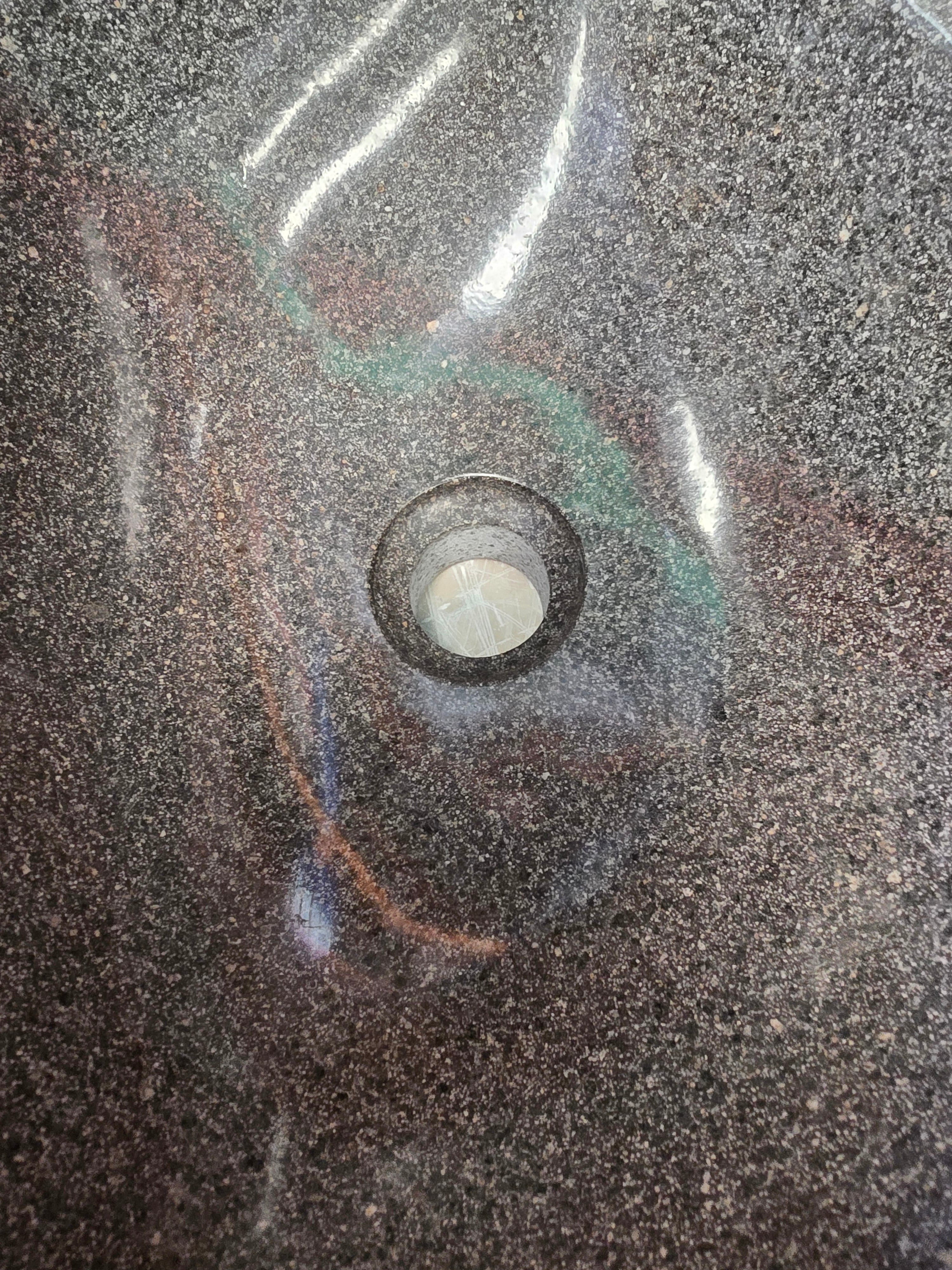 Handmade Natural Oval River Stone  Bathroom Basin  RS 2409078