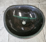 Handmade Natural Oval River Stone  Bathroom Basin  RM 2409105