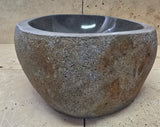 Handmade Natural Oval River Stone  Bathroom Basin  RM 2409193