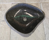 Handmade Natural Oval River Stone  Bathroom Basin  RVM 2409096