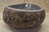 Handmade Natural Oval River Stone  Bathroom Basin  RM 2409041