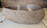 Handmade Natural Oval River Stone  Bathroom Basin  RVM 2409010