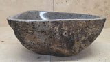 Handmade Natural Oval River Stone  Bathroom Basin  RS 2409134