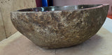 Handmade Natural Oval River Stone  Bathroom Basin  RM 25072031