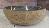 Handmade Natural Oval River Stone  Bathroom Basin  RM 2409089