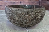 Handmade Natural Oval River Stone  Bathroom Basin  RL 240954