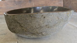 Handmade Natural Oval River Stone  Bathroom Basin  RS 2409053