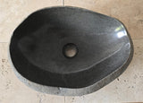 Handmade Natural Oval River Stone  Bathroom Basin  RVM 2409099