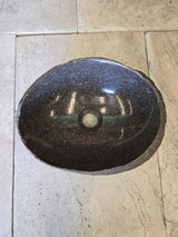 Handmade Natural Oval River Stone  Bathroom Basin  RVS 2409026