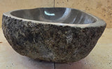 Handmade Natural Oval River Stone  Bathroom Basin  RL 25072036