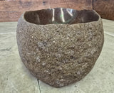 Handmade Natural Oval River Stone  Bathroom Basin  RVM 2409004