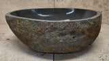 Handmade Natural Oval River Stone  Bathroom Basin  RM 25072048